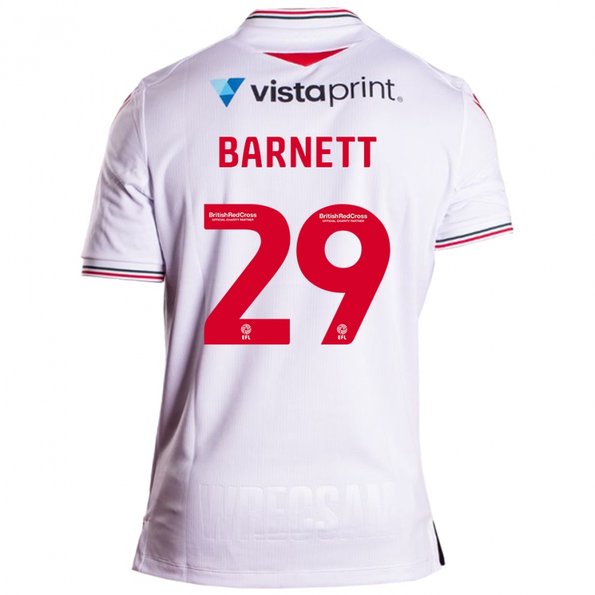 Barn Ryan Barnett #29 Hvit Bortetrøye Drakt Trøye 2023/24 Skjorter T-Skjorte