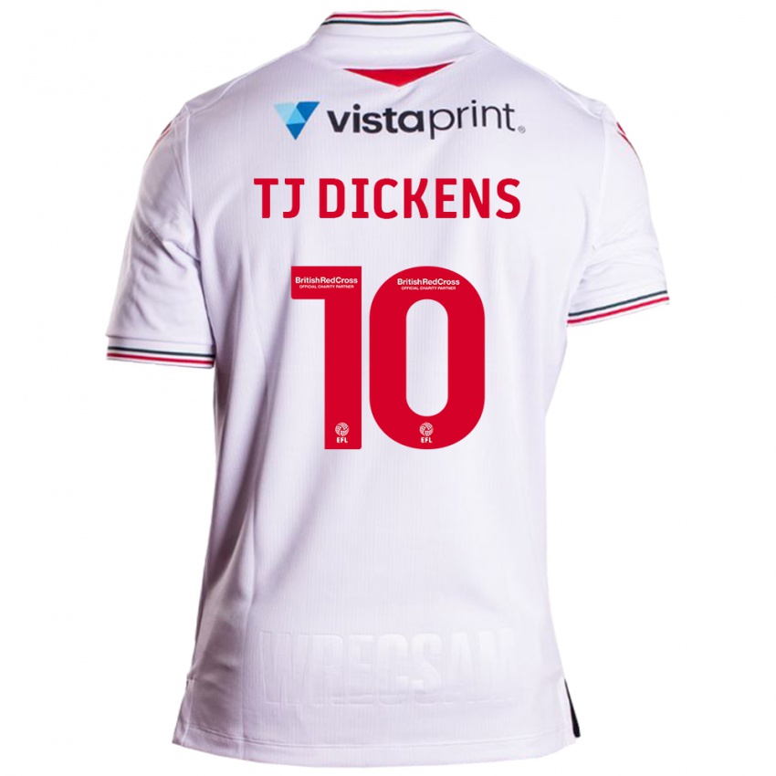 Barn Tonicha Tj Dickens #10 Hvit Bortetrøye Drakt Trøye 2023/24 Skjorter T-Skjorte