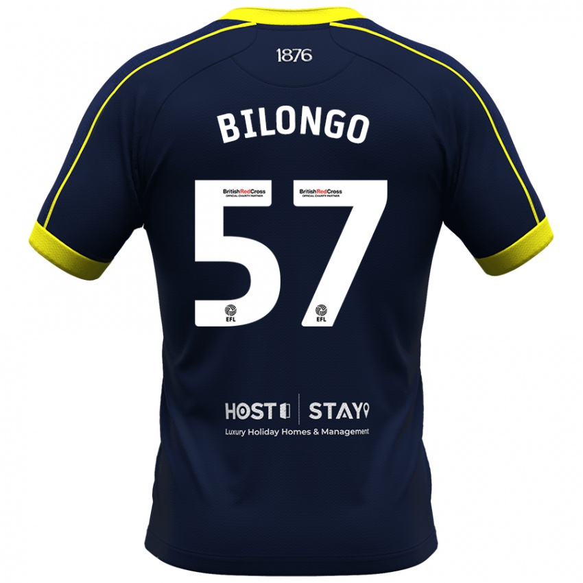 Barn Bryant Bilongo #57 Marinen Bortetrøye Drakt Trøye 2023/24 Skjorter T-Skjorte