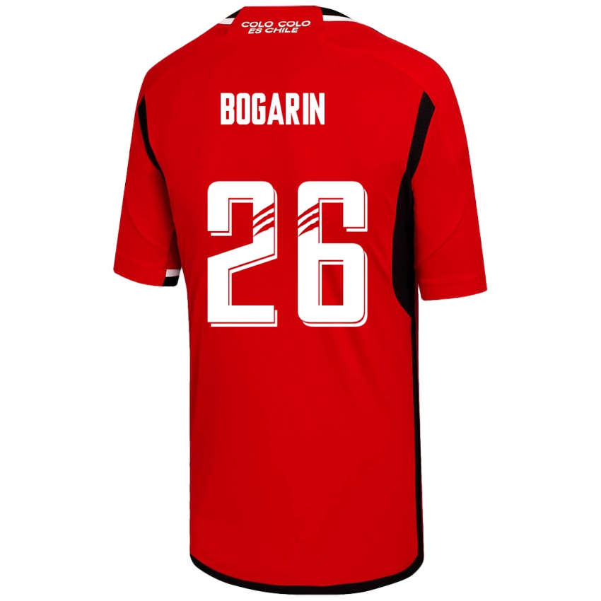 Barn Dahiana Bogarín #26 Rød Bortetrøye Drakt Trøye 2023/24 Skjorter T-Skjorte