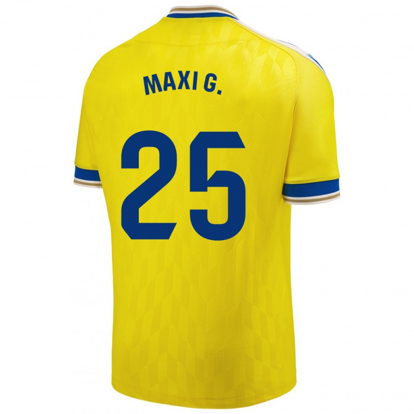 Mann Maxi Gomez #25 Gul Hjemmetrøye Drakt Trøye 2023/24 Skjorter T-Skjorte