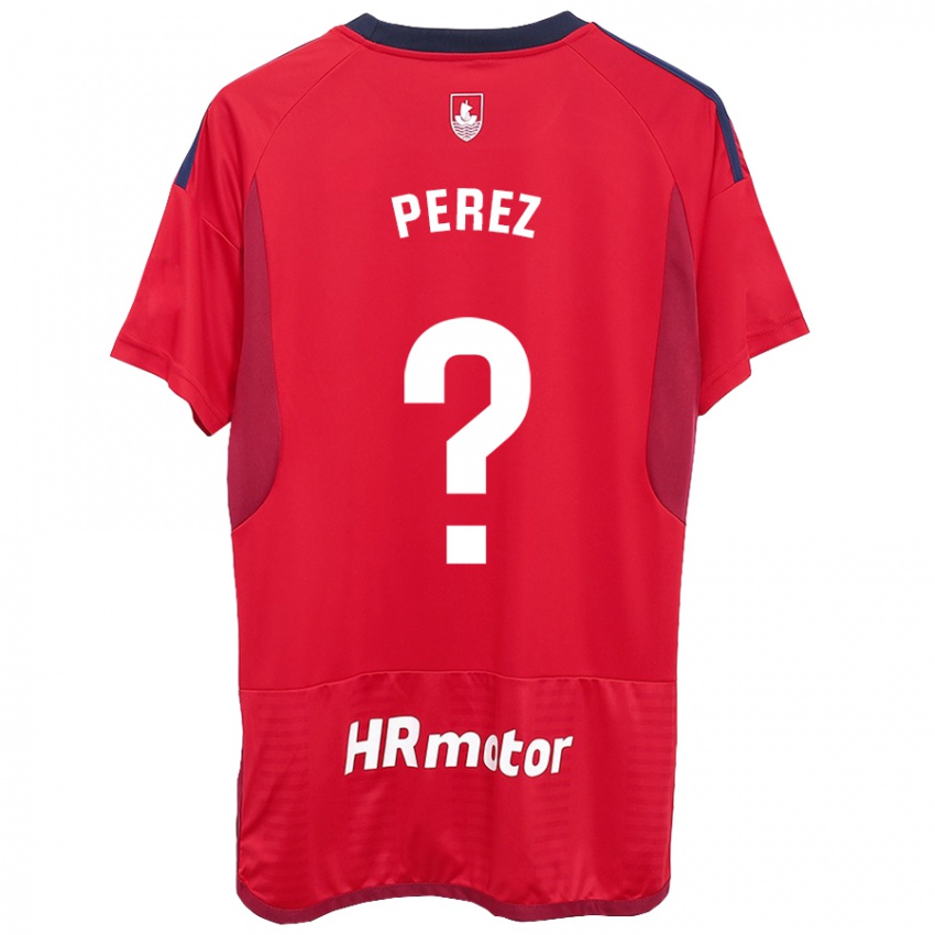 Mann Bruno Perez #0 Rød Hjemmetrøye Drakt Trøye 2023/24 Skjorter T-Skjorte