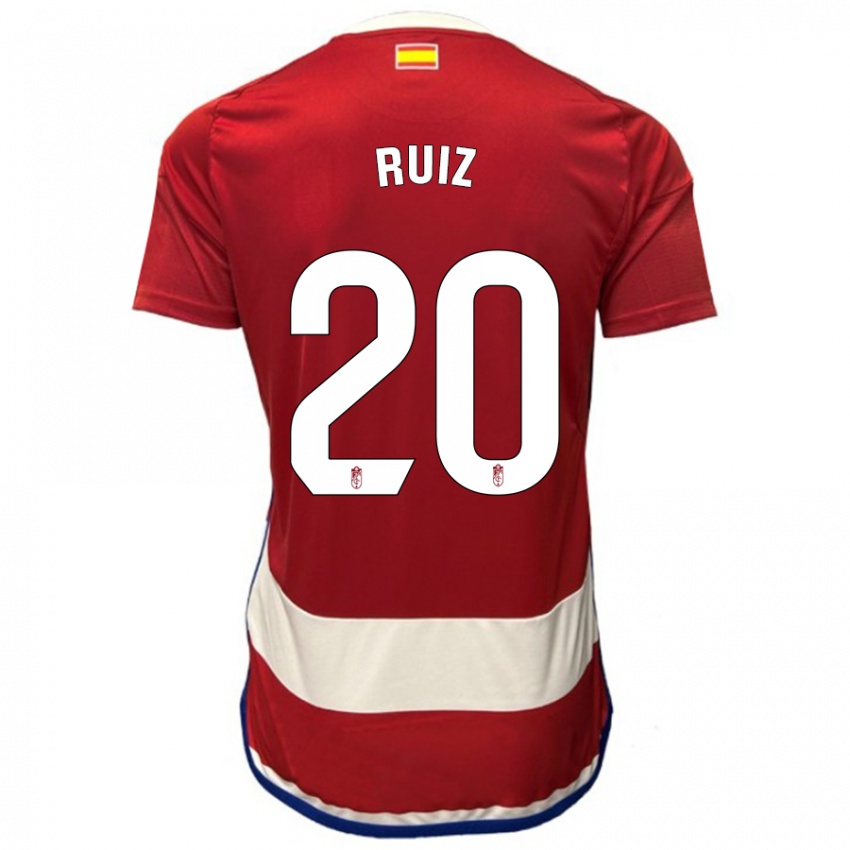 Mann Sergio Ruiz #20 Rød Hjemmetrøye Drakt Trøye 2023/24 Skjorter T-Skjorte
