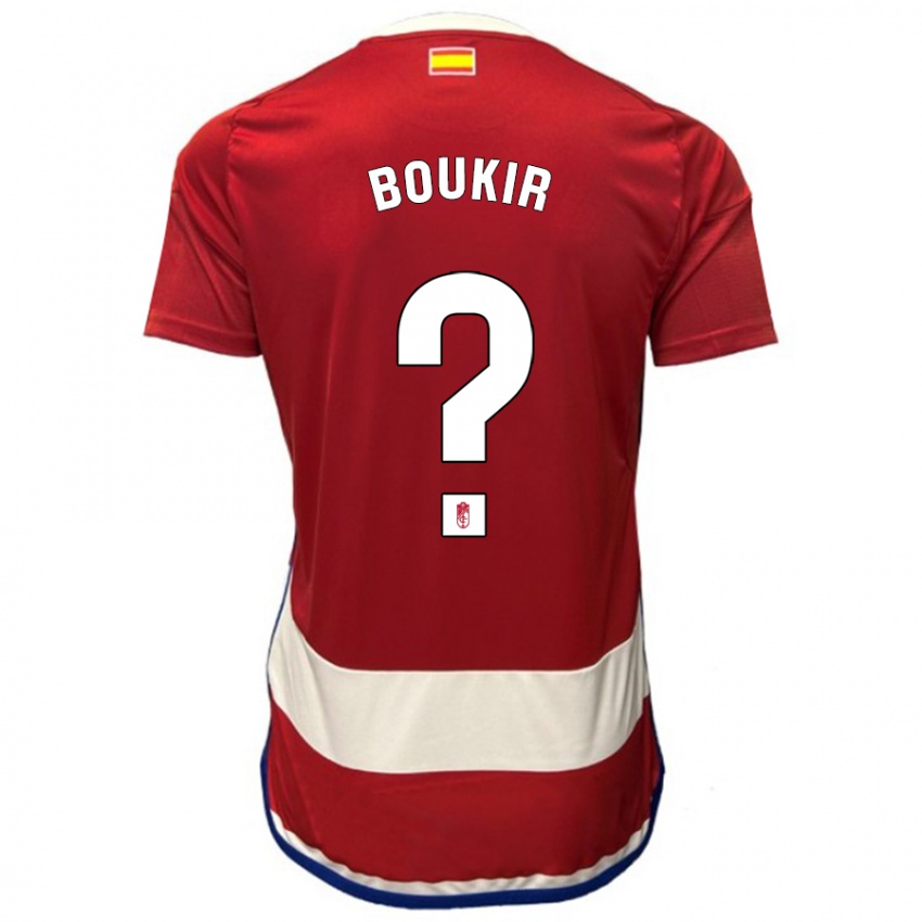 Mann Oussama Boukir #0 Rød Hjemmetrøye Drakt Trøye 2023/24 Skjorter T-Skjorte
