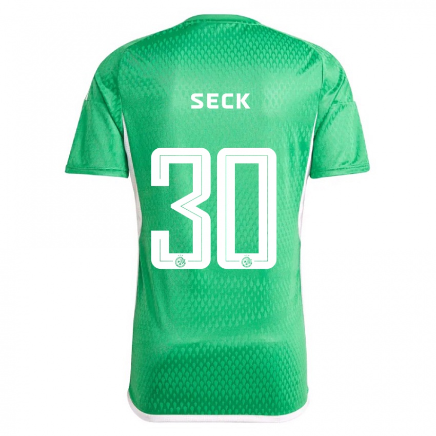 Mann Abdoulaye Seck #30 Hvit Blå Hjemmetrøye Drakt Trøye 2023/24 Skjorter T-Skjorte
