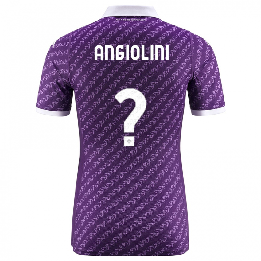 Mann Gianmarco Angiolini #0 Fiolett Hjemmetrøye Drakt Trøye 2023/24 Skjorter T-Skjorte
