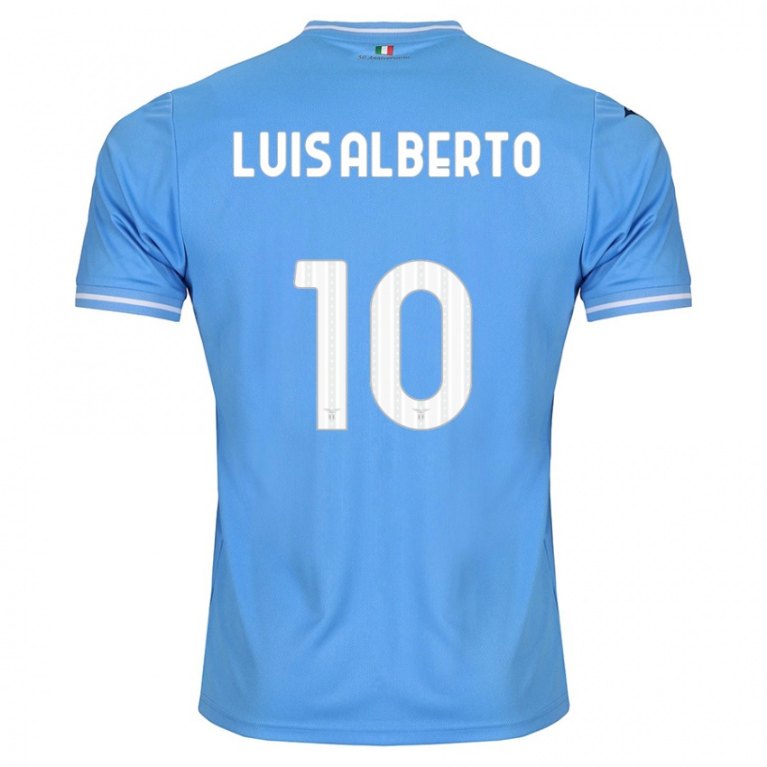 Mann Luis Alberto #10 Blå Hjemmetrøye Drakt Trøye 2023/24 Skjorter T-Skjorte