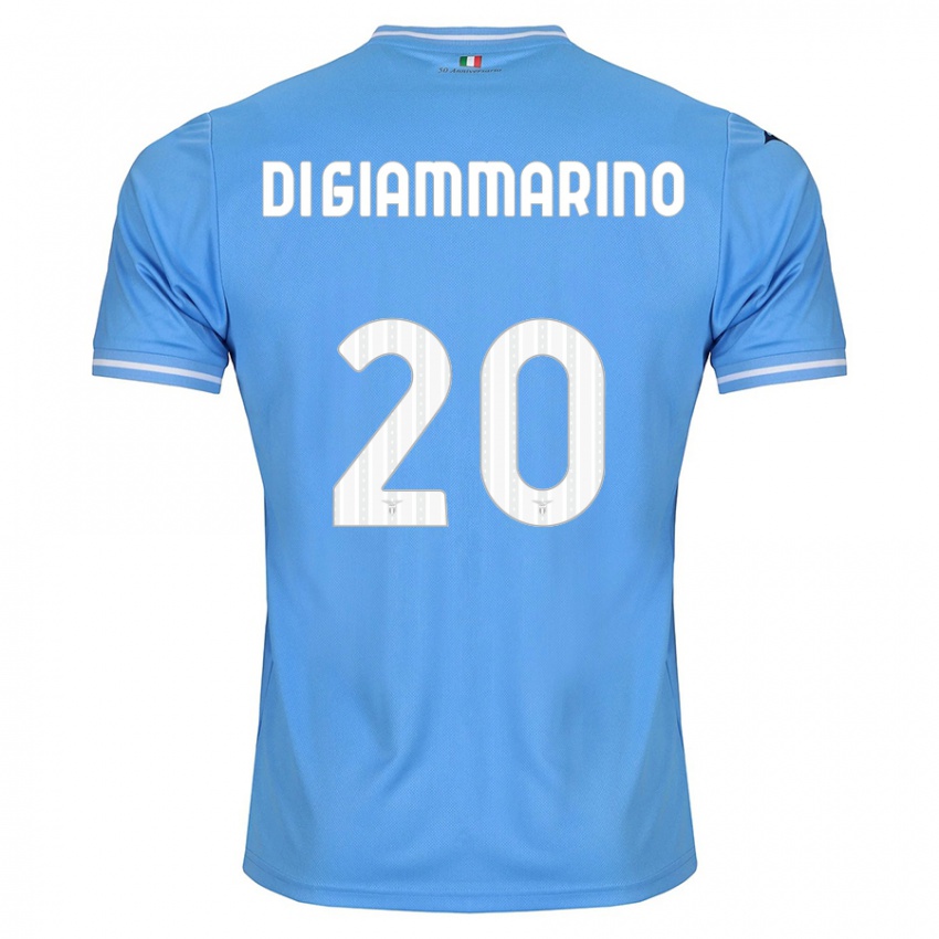 Mann Virginia Di Giammarino #20 Blå Hjemmetrøye Drakt Trøye 2023/24 Skjorter T-Skjorte