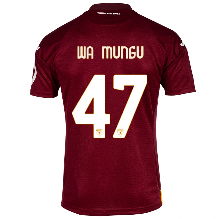 Mann Vimoj Muntu Wa Mungu #47 Mørkerød Hjemmetrøye Drakt Trøye 2023/24 Skjorter T-Skjorte