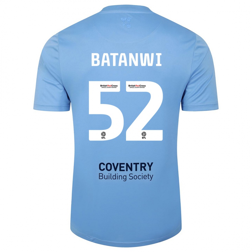 Mann Tristen Batanwi #52 Himmelblå Hjemmetrøye Drakt Trøye 2023/24 Skjorter T-Skjorte