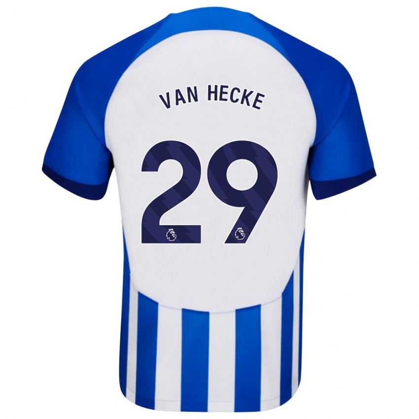 Mann Jan Paul Van Hecke #29 Blå Hjemmetrøye Drakt Trøye 2023/24 Skjorter T-Skjorte