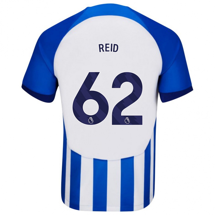 Mann Tommy Reid #62 Blå Hjemmetrøye Drakt Trøye 2023/24 Skjorter T-Skjorte