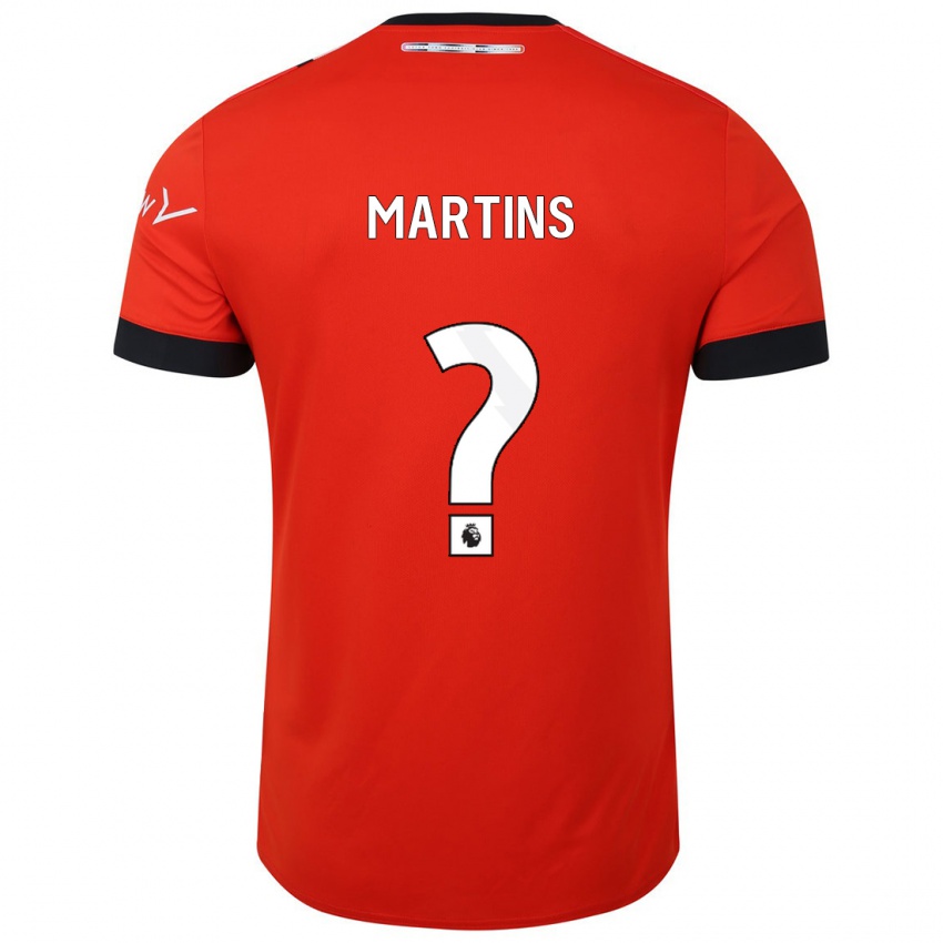 Mann Dominic Dos Santos Martins #0 Rød Hjemmetrøye Drakt Trøye 2023/24 Skjorter T-Skjorte