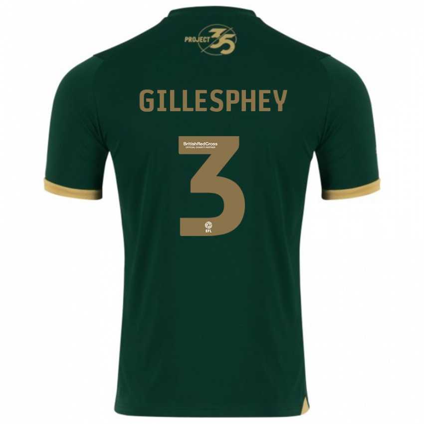 Mann Macaulay Gillesphey #3 Grønn Hjemmetrøye Drakt Trøye 2023/24 Skjorter T-Skjorte