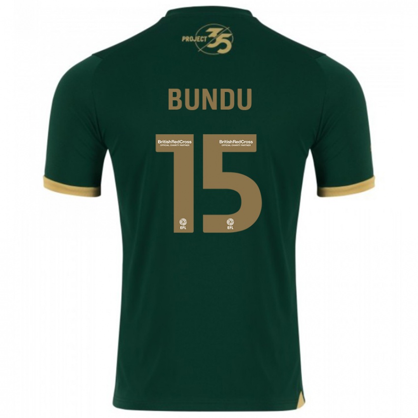 Mann Mustapha Bundu #15 Grønn Hjemmetrøye Drakt Trøye 2023/24 Skjorter T-Skjorte