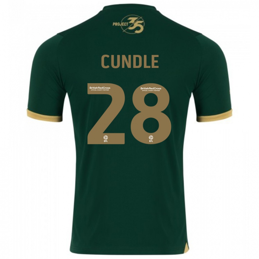 Mann Luke Cundle #28 Grønn Hjemmetrøye Drakt Trøye 2023/24 Skjorter T-Skjorte