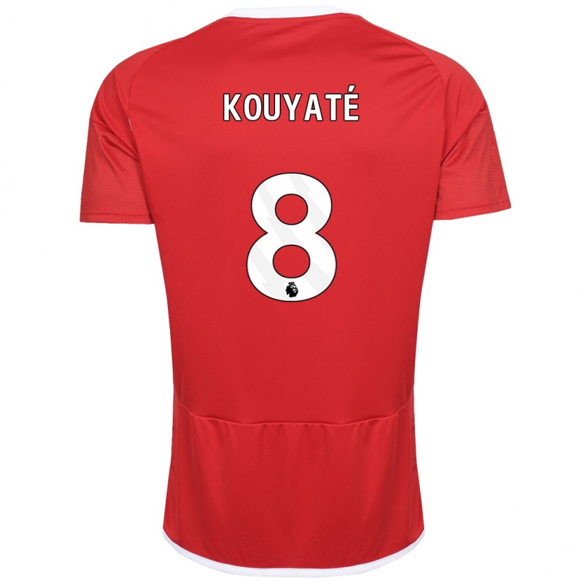 Mann Cheikhou Kouyate #8 Rød Hjemmetrøye Drakt Trøye 2023/24 Skjorter T-Skjorte