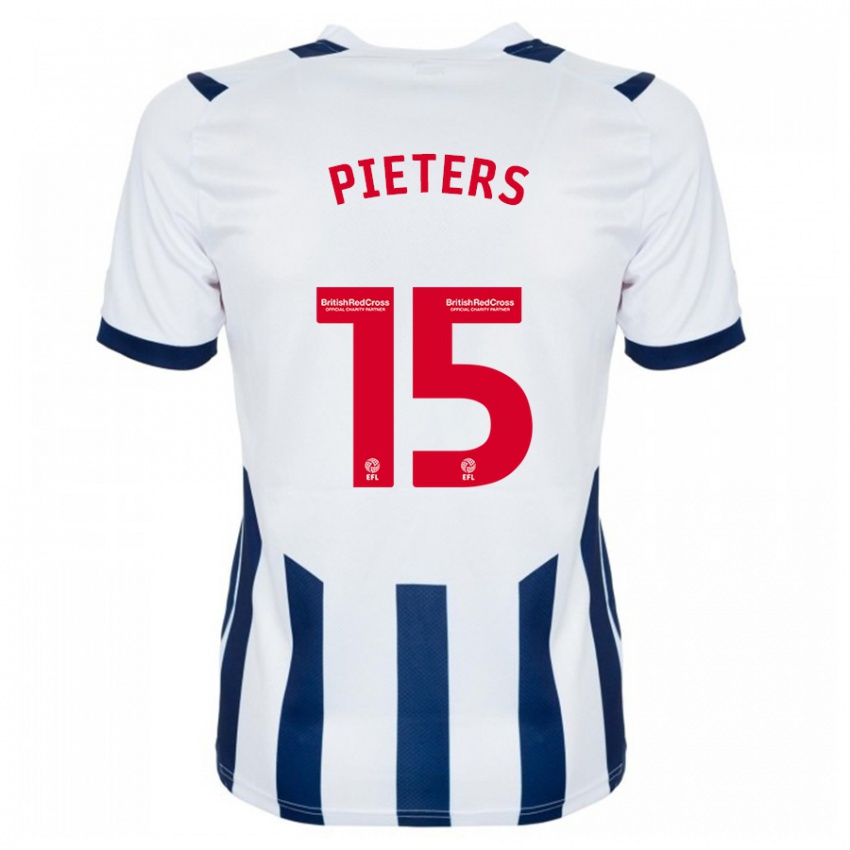 Mann Erik Pieters #15 Hvit Hjemmetrøye Drakt Trøye 2023/24 Skjorter T-Skjorte