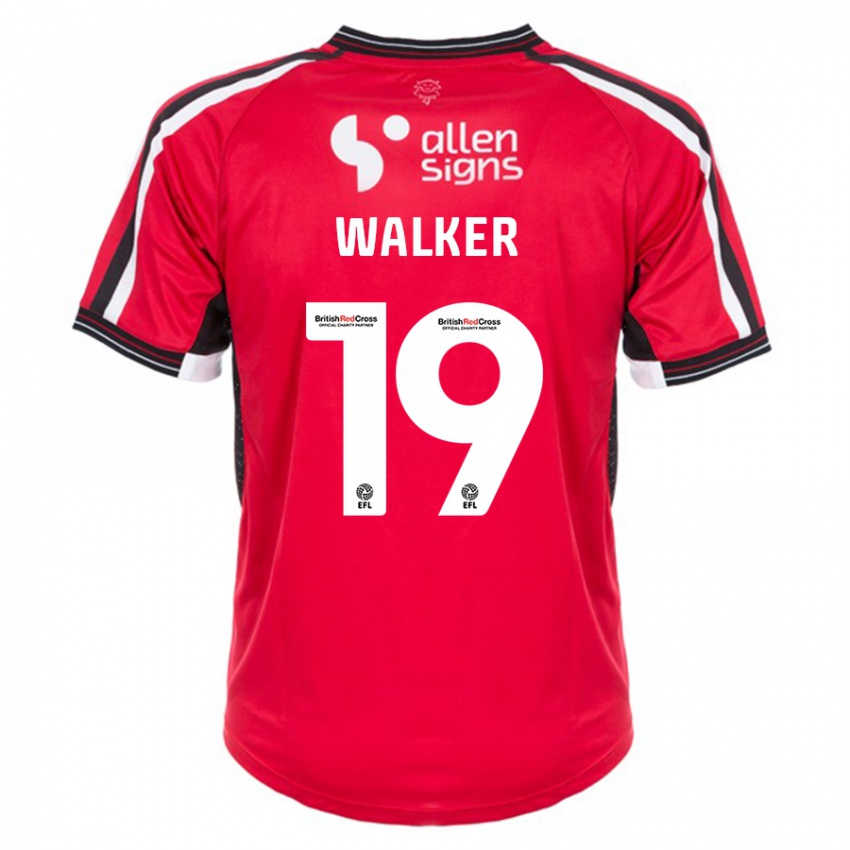 Mann Tyler Walker #19 Rød Hjemmetrøye Drakt Trøye 2023/24 Skjorter T-Skjorte