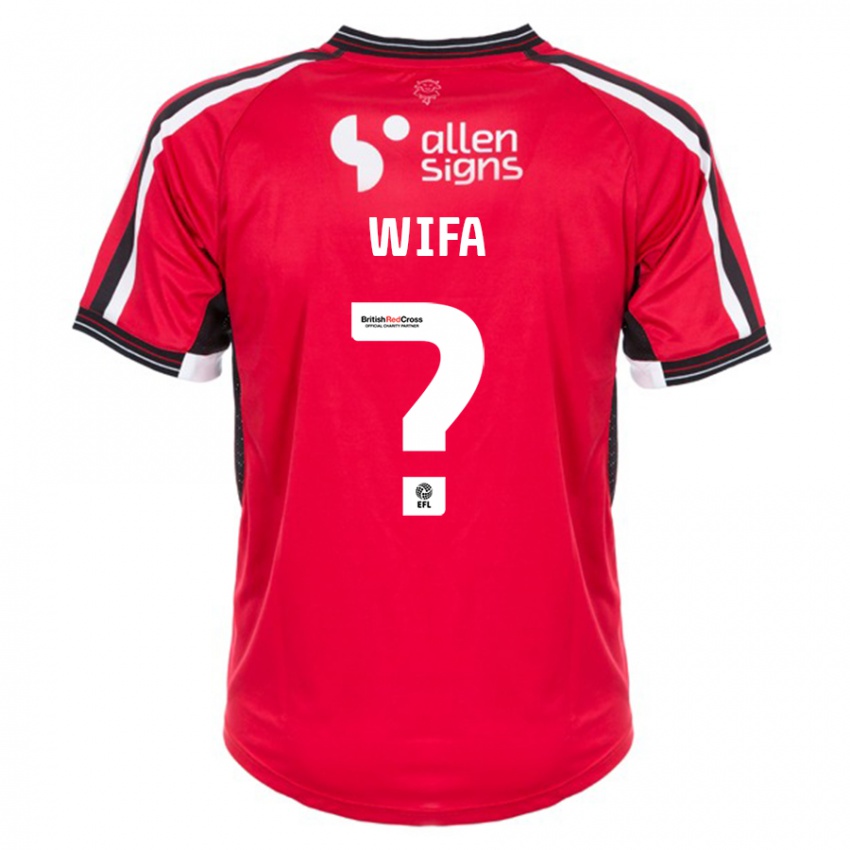 Mann Dakara Wifa #0 Rød Hjemmetrøye Drakt Trøye 2023/24 Skjorter T-Skjorte