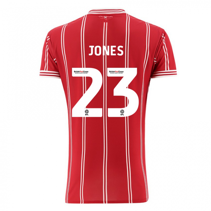 Mann Carrie Jones #23 Rød Hjemmetrøye Drakt Trøye 2023/24 Skjorter T-Skjorte