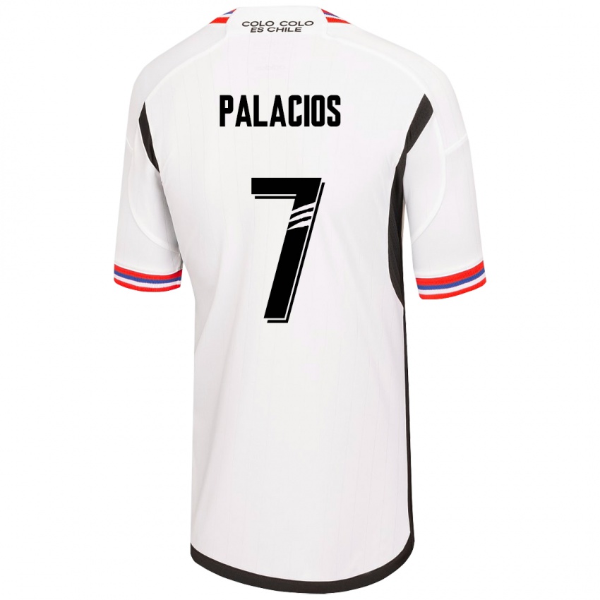 Mann Carlos Palacios #7 Hvit Hjemmetrøye Drakt Trøye 2023/24 Skjorter T-Skjorte