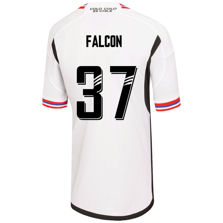 Mann Maximiliano Falcón #37 Hvit Hjemmetrøye Drakt Trøye 2023/24 Skjorter T-Skjorte