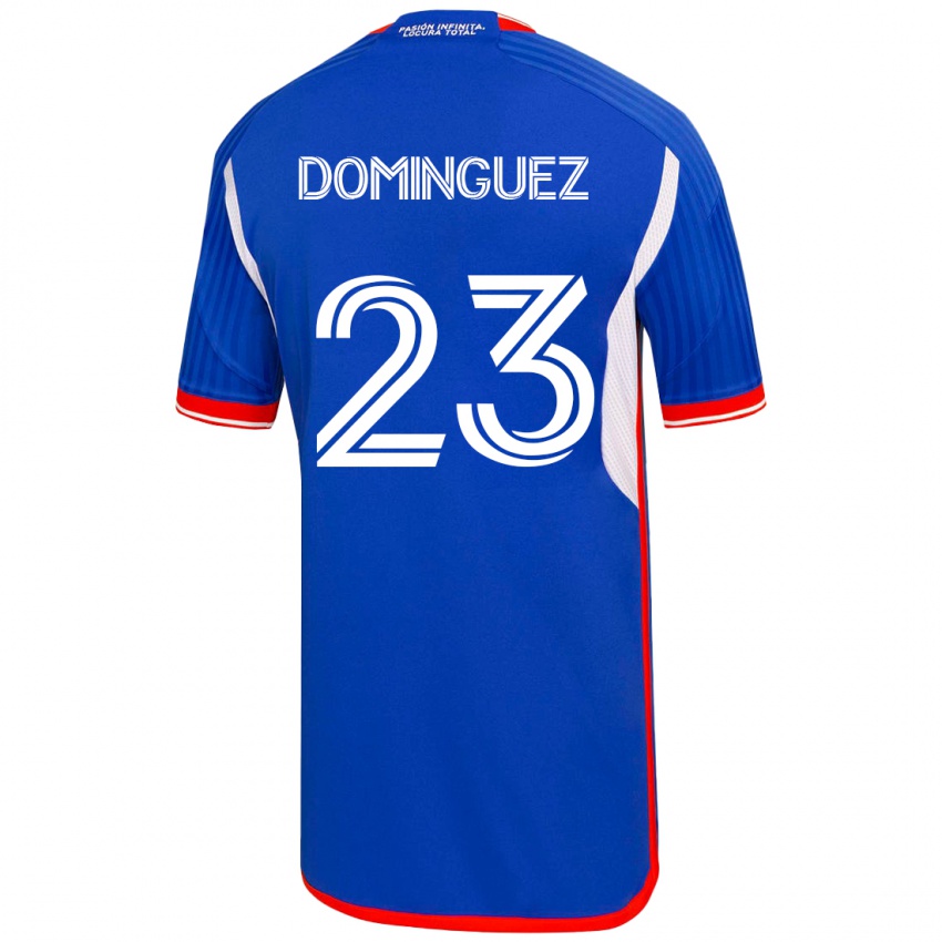 Mann Nery Dominguez #23 Blå Hjemmetrøye Drakt Trøye 2023/24 Skjorter T-Skjorte