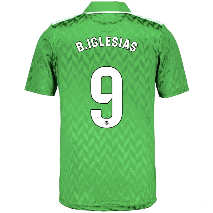 Mann Borja Iglesias #9 Grønn Bortetrøye Drakt Trøye 2023/24 Skjorter T-Skjorte