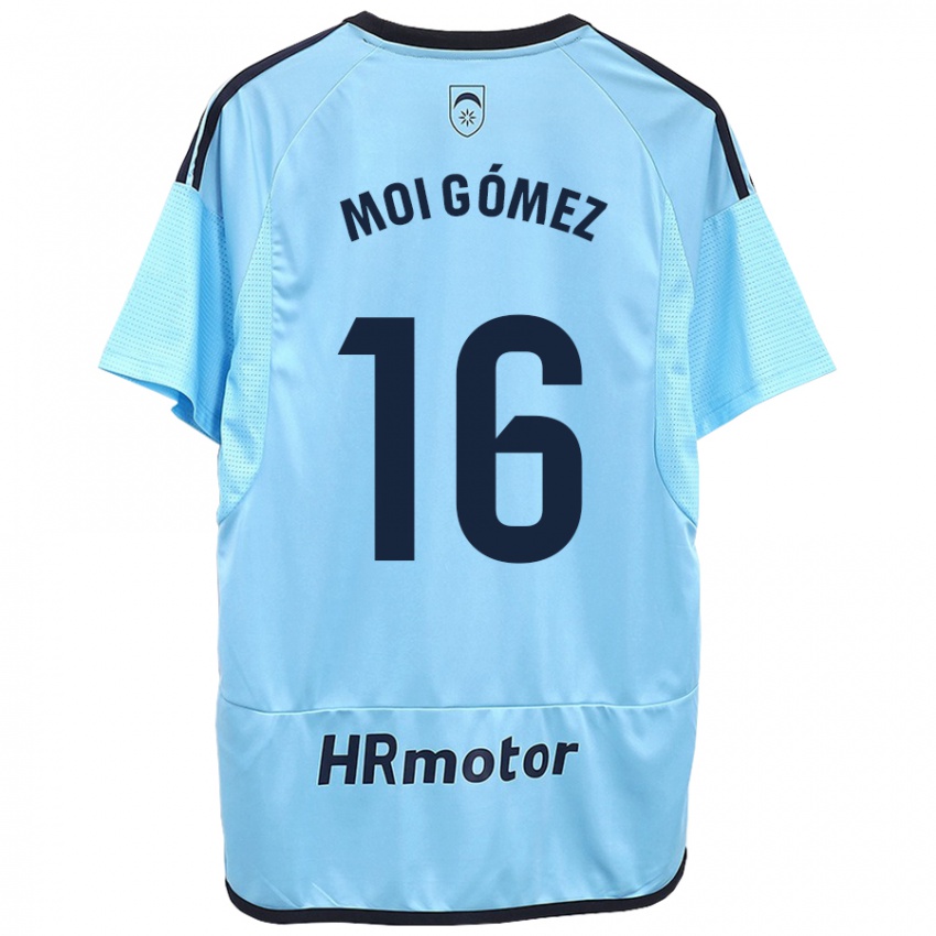 Mann Moi Gomez #16 Blå Bortetrøye Drakt Trøye 2023/24 Skjorter T-Skjorte