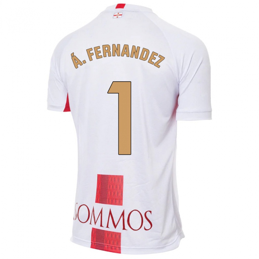 Mann Alvaro Fernandez #1 Hvit Bortetrøye Drakt Trøye 2023/24 Skjorter T-Skjorte