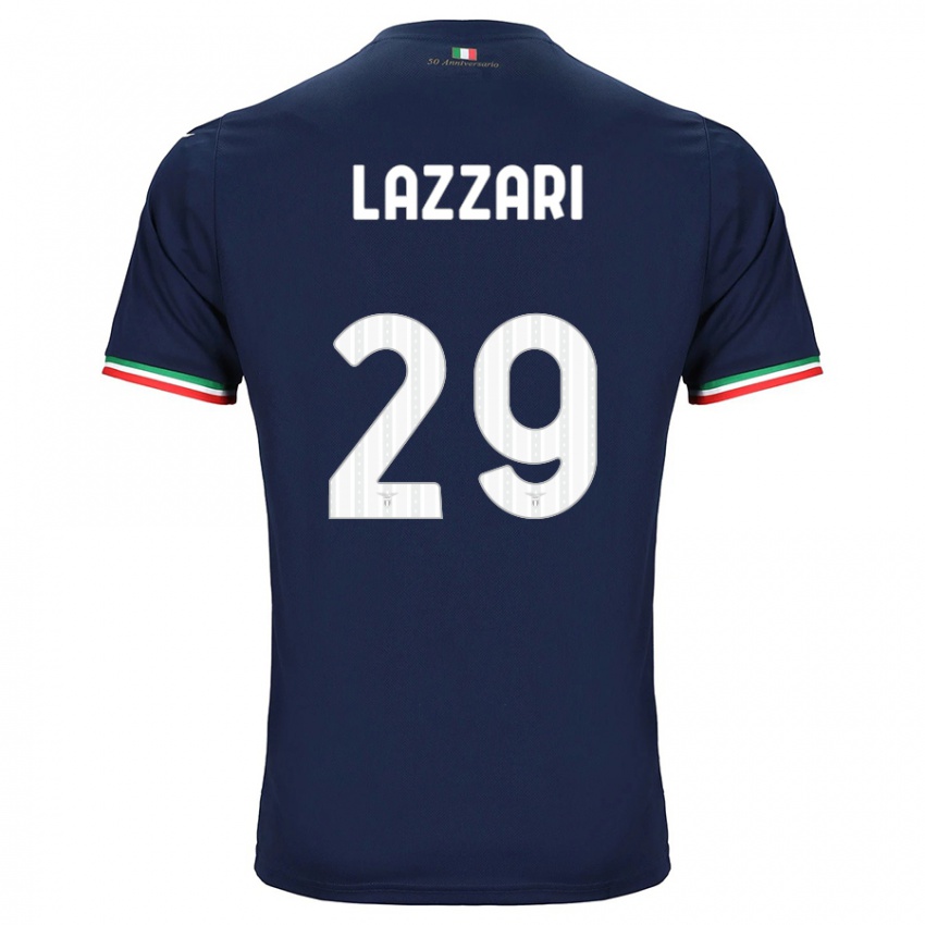 Mann Manuel Lazzari #29 Marinen Bortetrøye Drakt Trøye 2023/24 Skjorter T-Skjorte