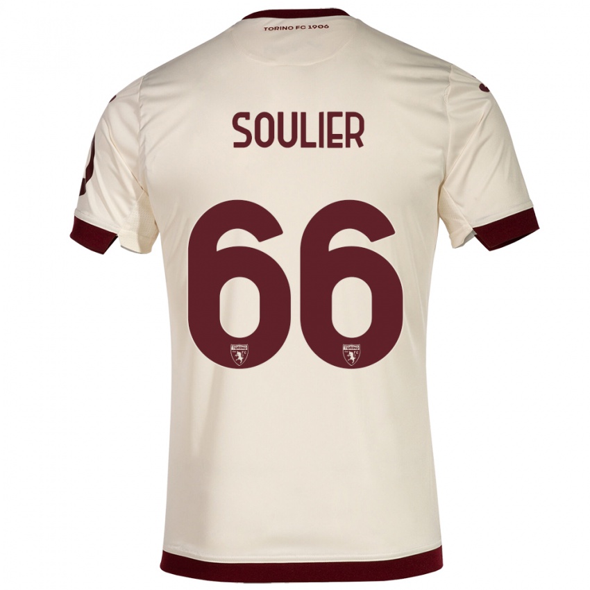 Mann Evan Soulier #66 Champagne Bortetrøye Drakt Trøye 2023/24 Skjorter T-Skjorte