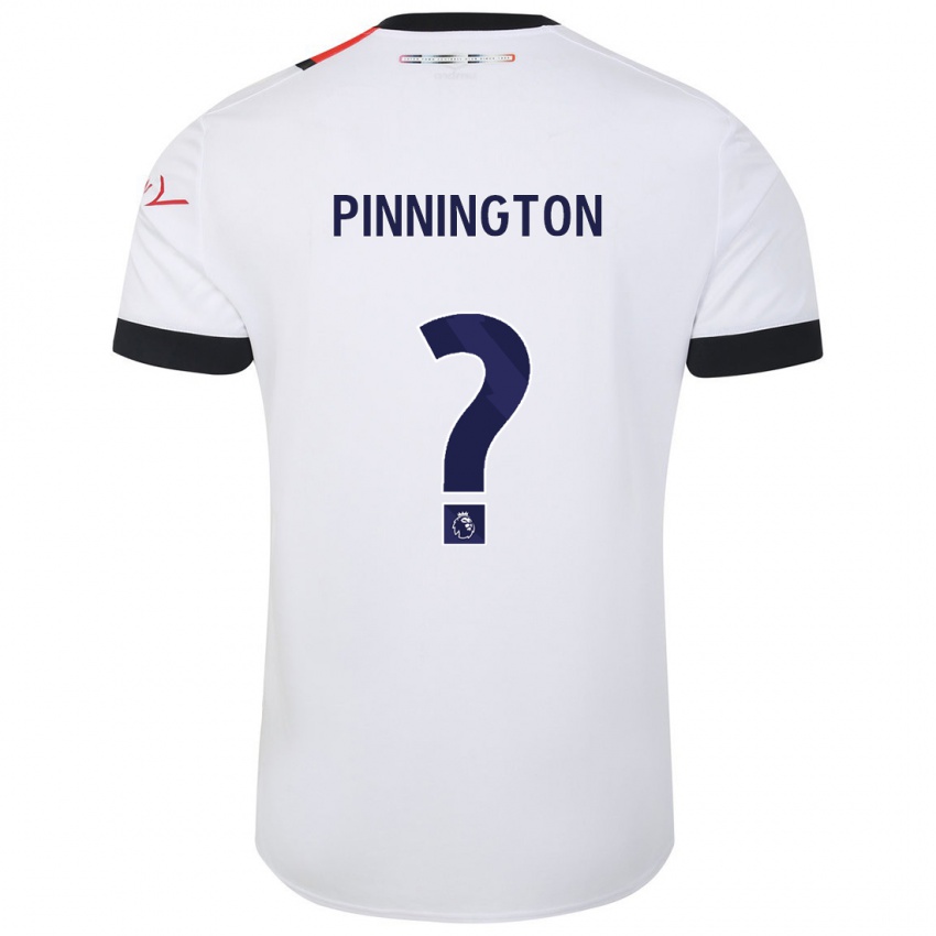 Mann Jacob Pinnington #0 Hvit Bortetrøye Drakt Trøye 2023/24 Skjorter T-Skjorte