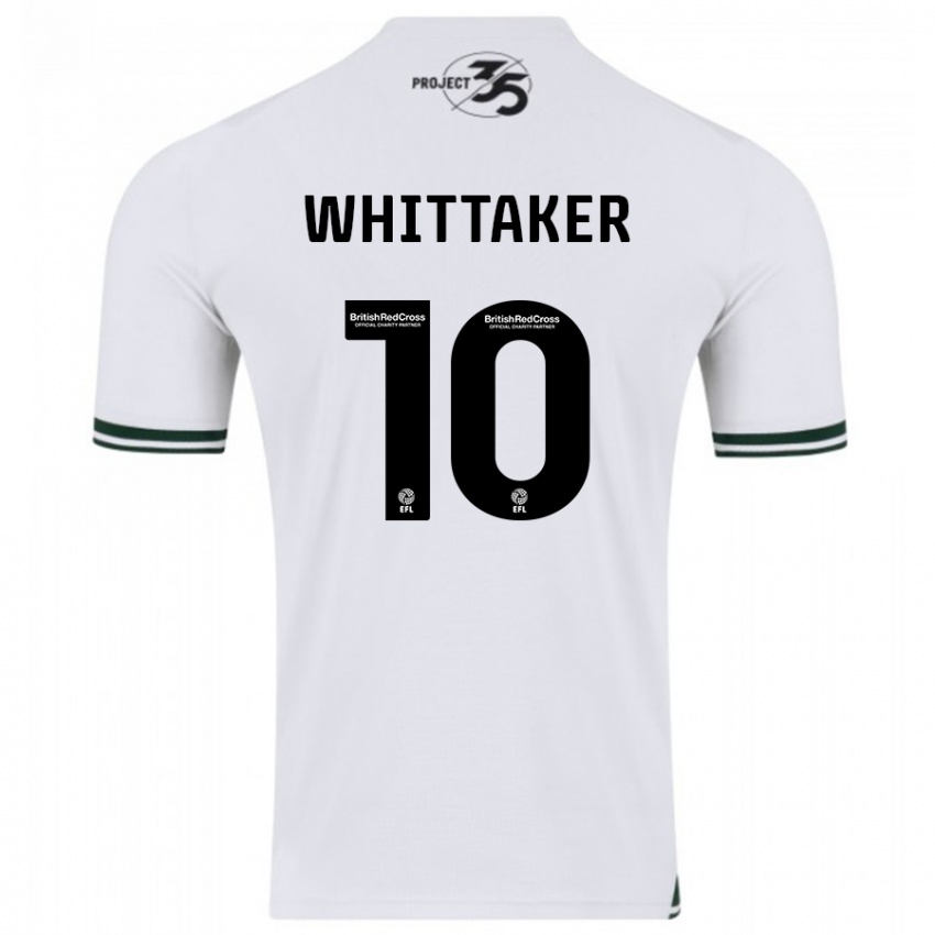 Mann Morgan Whittaker #10 Hvit Bortetrøye Drakt Trøye 2023/24 Skjorter T-Skjorte