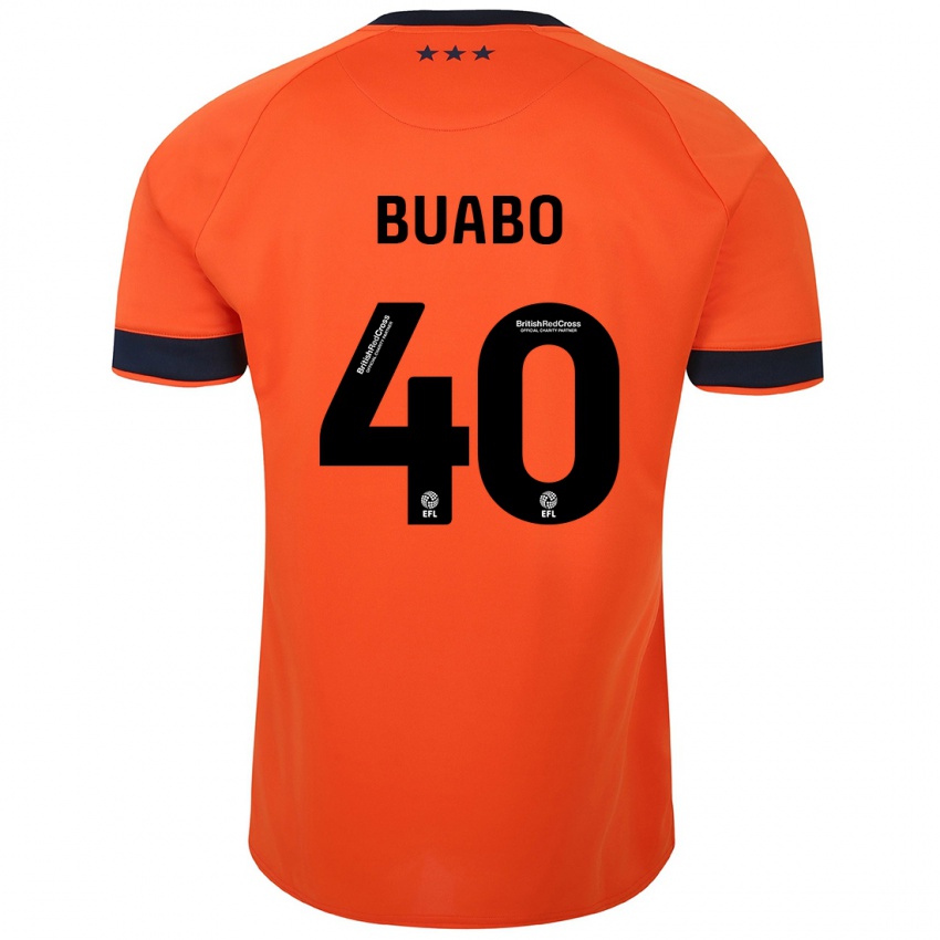 Mann Gerard Buabo #40 Oransje Bortetrøye Drakt Trøye 2023/24 Skjorter T-Skjorte