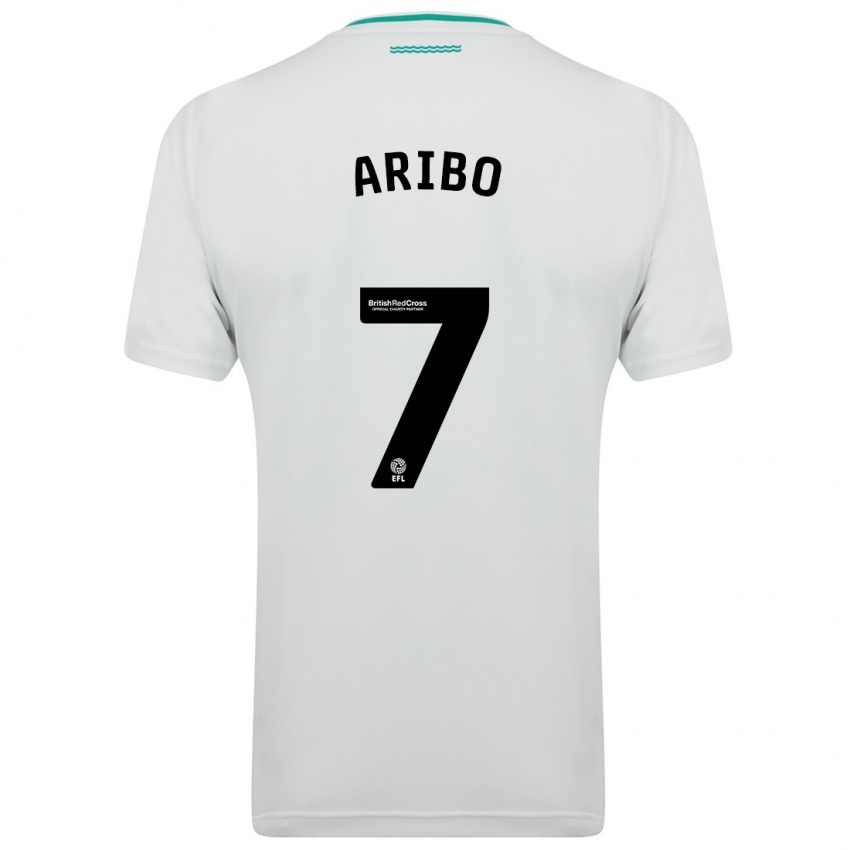 Mann Joe Aribo #7 Hvit Bortetrøye Drakt Trøye 2023/24 Skjorter T-Skjorte