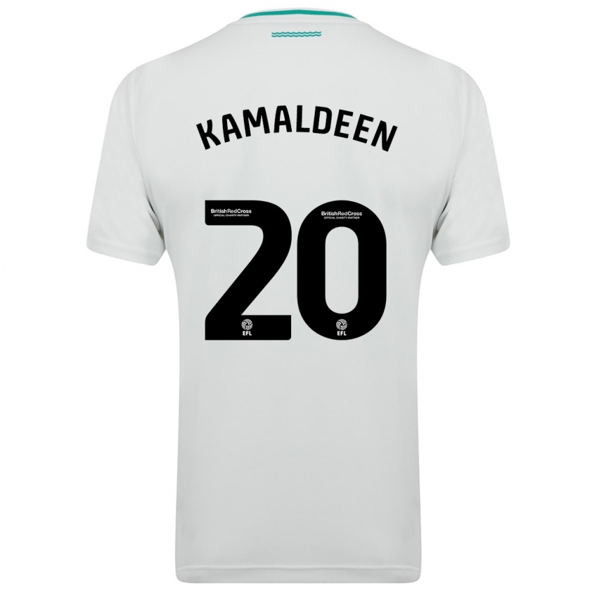 Mann Kamaldeen Sulemana #20 Hvit Bortetrøye Drakt Trøye 2023/24 Skjorter T-Skjorte