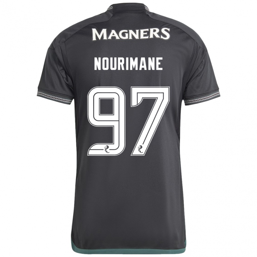 Mann Addi Nourimane #97 Svart Bortetrøye Drakt Trøye 2023/24 Skjorter T-Skjorte