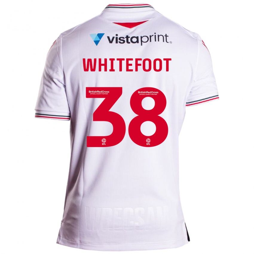 Mann Lily Whitefoot #38 Hvit Bortetrøye Drakt Trøye 2023/24 Skjorter T-Skjorte