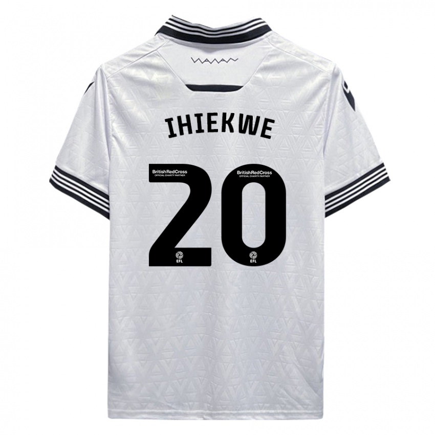 Mann Michael Ihiekwe #20 Hvit Bortetrøye Drakt Trøye 2023/24 Skjorter T-Skjorte