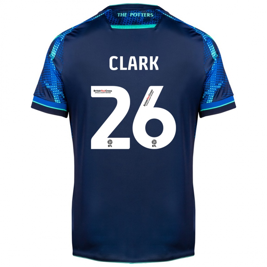 Mann Ciaran Clark #26 Marinen Bortetrøye Drakt Trøye 2023/24 Skjorter T-Skjorte