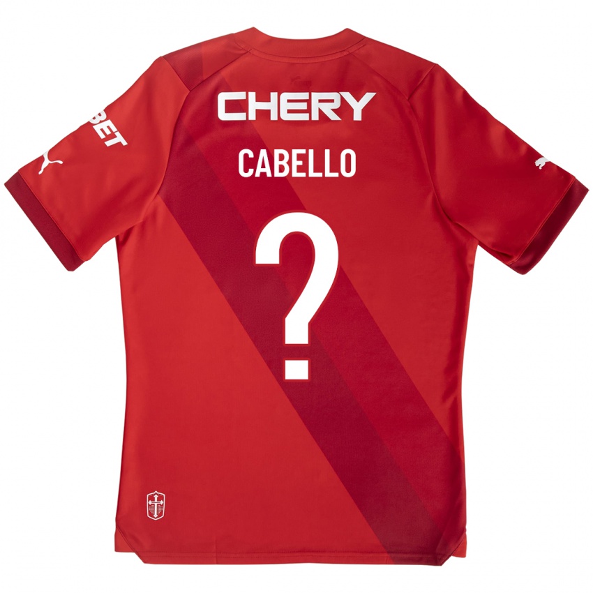 Mann Sergio Cabello #0 Rød Bortetrøye Drakt Trøye 2023/24 Skjorter T-Skjorte