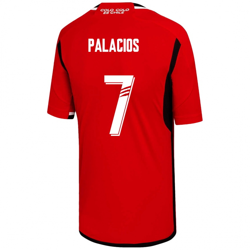 Mann Carlos Palacios #7 Rød Bortetrøye Drakt Trøye 2023/24 Skjorter T-Skjorte