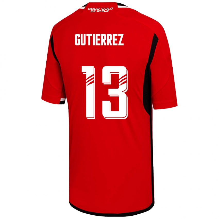 Mann Bruno Gutiérrez #13 Rød Bortetrøye Drakt Trøye 2023/24 Skjorter T-Skjorte