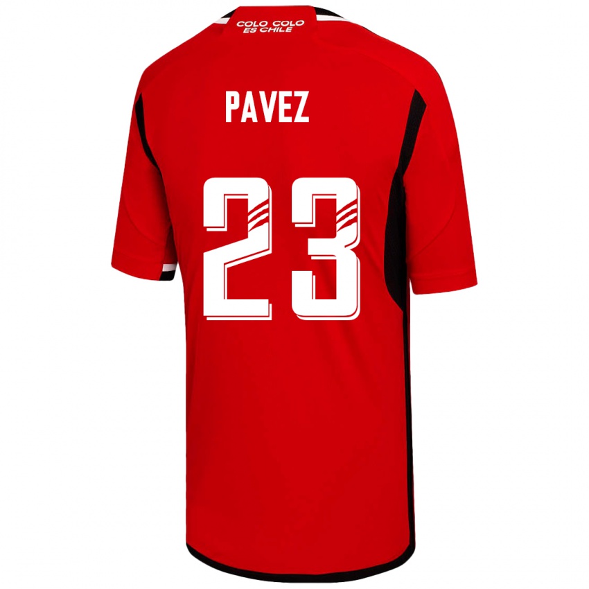 Mann Esteban Pavez #23 Rød Bortetrøye Drakt Trøye 2023/24 Skjorter T-Skjorte