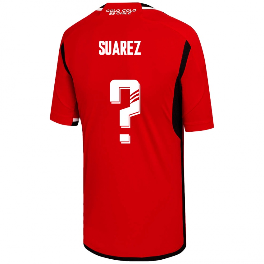 Mann Nicolás Suarez #0 Rød Bortetrøye Drakt Trøye 2023/24 Skjorter T-Skjorte