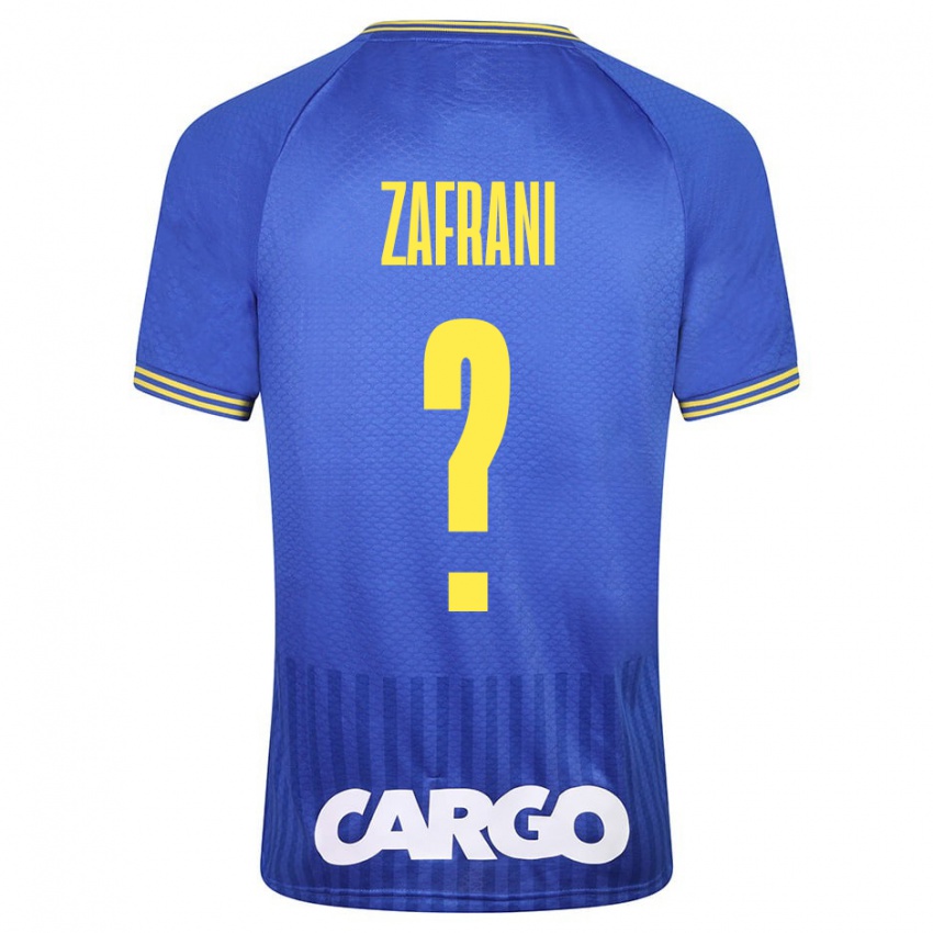Mann Itay Zafrani #0 Blå Bortetrøye Drakt Trøye 2023/24 Skjorter T-Skjorte