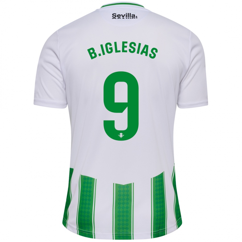 Dame Borja Iglesias #9 Hvit Hjemmetrøye Drakt Trøye 2023/24 Skjorter T-Skjorte