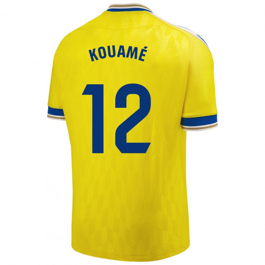 Dame Rominigue Kouamé #12 Gul Hjemmetrøye Drakt Trøye 2023/24 Skjorter T-Skjorte
